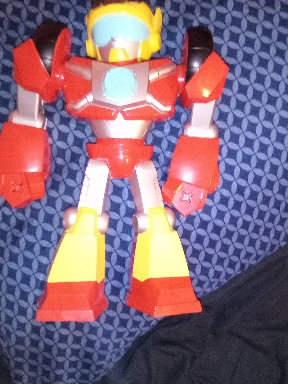 Red and Yellow Kids Robot Action Figure Toy